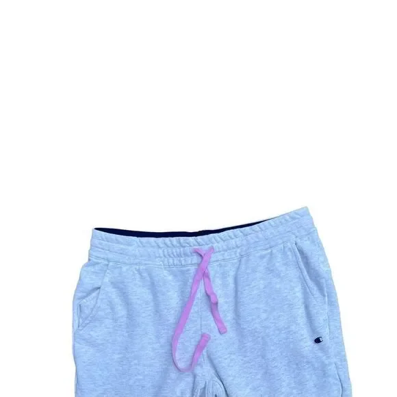 CHAMPION Light Grey Drawstring Sweatpants W/ Cinched Ankles Size M - Picture 4 of 5